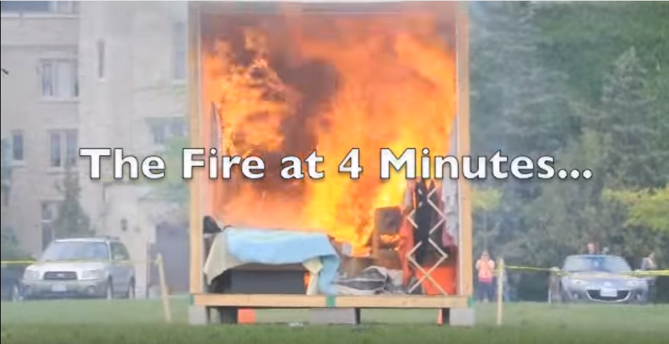 Mock Room Burn Demonstration Video